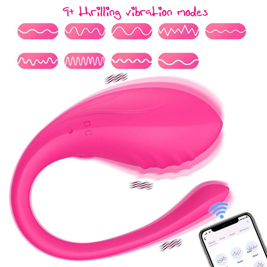 Silent wearable vibrador noise level chart showing under 50dB with G-spot and clitoral stimulation points