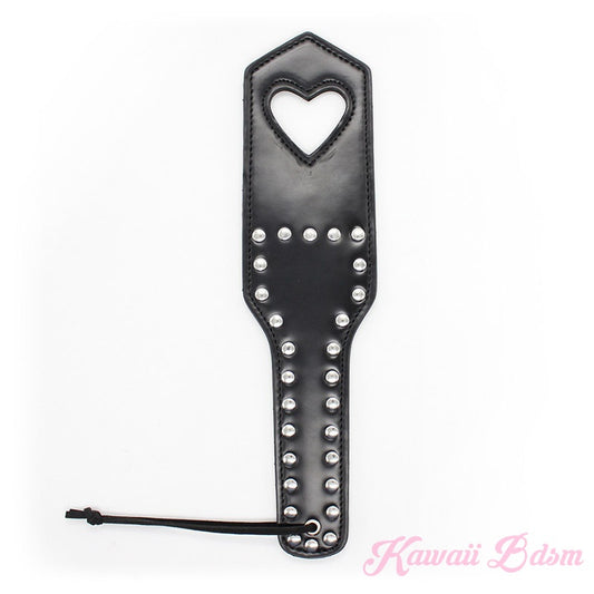 heart paddle spanking flogger impact play whip sexy ddlg slut mdlg daddy little girl boy sissy femboy submissive dominant impression babygirl baby sex couple play roleplay pink black aesthetic by Kawaii BDSM - cute and kinky / Worldwide Free Shipping (10889490631)
