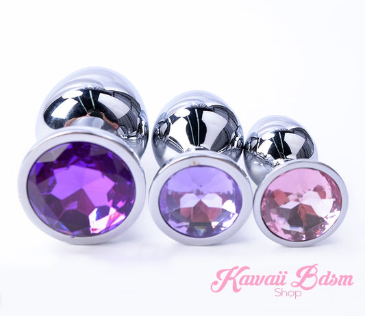 Stainless Steel buttplugs princes plug pink babygirl sissy femboy aesthetic boy little cglg cglb mdlg mdlb ddlg ddlb agelay petplay kittenplay puppyplay fetish sex partner gift love couple goth kitten pet puppy by Kawaii BDSM - cute and kinky / Worldwide Free Shipping (10887205511)