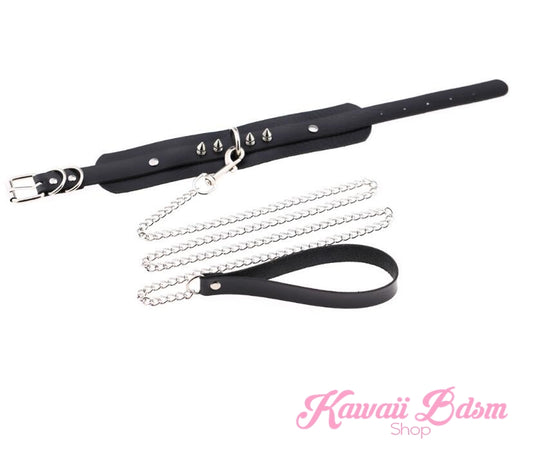 O ring choker collar brat sub submissive dom slave sexy leash chain training ddlg ddlb cglg cglb mdlg mdlb little boy girl pink black purple red goth fashion doll baby by Kawaii Bdsm - Cute and Kinky / Worldwide Free and Discreet Shipping (781689290804)