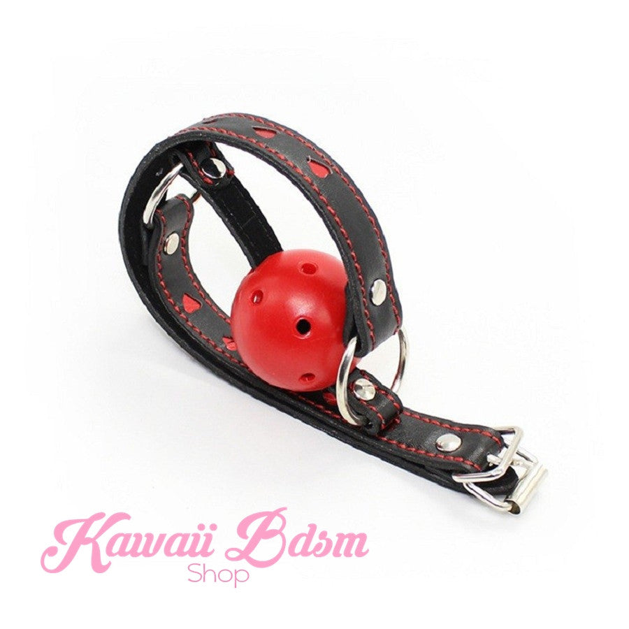 Tiny hearts Ball Gag – Kawaii Bdsm