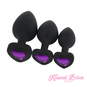 Silicone buttplugs heart shapped pink red blue babygirl aesthetic boy little cglg cglb mdlg mdlb ddlg ddlb agelay petplay kittenplay puppyplay fetish sex partner gift love couple goth kitten pet puppy by Kawaii BDSM - cute and kinky / Worldwide Free Shipping (1083961245748)