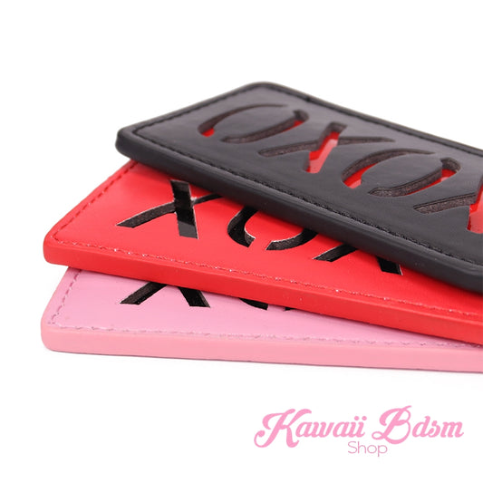 heart xoxo slut paddle spanking flogger impact play whip sexy ddlg slut mdlg daddy little girl boy sissy femboy submissive dominant impression babygirl baby sex couple play roleplay pink black aesthetic by Kawaii BDSM - cute and kinky / Worldwide Free Shipping (38421037063)