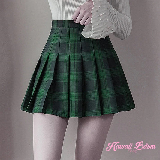 Tartan plaid school girl mini fashion japanese seifuku neko babygirl little one ddlg mdlg ageplay roleplay fetish kink daddy dom sexy street fashion outfit alternative goth by Kawaii BDSM - cute and kinky / Worldwide Free Shipping (4383789908020)