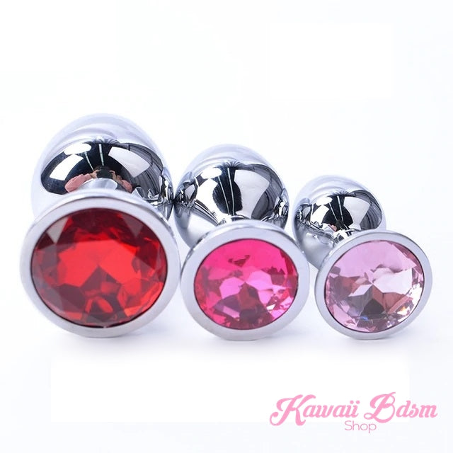Stainless Steel buttplugs princes plug pink babygirl sissy femboy aesthetic boy little cglg cglb mdlg mdlb ddlg ddlb agelay petplay kittenplay puppyplay fetish sex partner gift love couple goth kitten pet puppy by Kawaii BDSM - cute and kinky / Worldwide Free Shipping (10887205511)