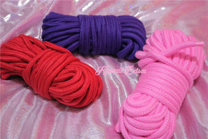 Shibari Rope kinbabu tied restraints Bondage submissive pink purple red and black cotton soft Harness cute aesthetic kink positive  by Kawaii Bdsm - Cute and Kinky / Worldwide Free and Discreet Shipping  (10887775047)
