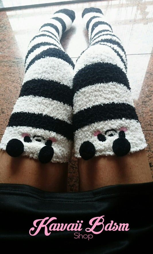 Striped Panda Thigh Highs (11482544967)