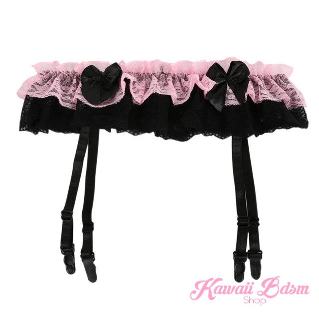 BabyDoll Garter & Stockings Set Kawaii Bdsm BabyDoll Garter & Stockings Set Kawaii Bdsm