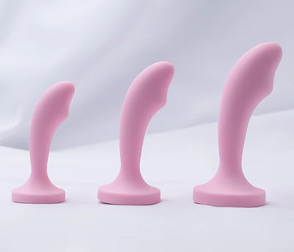 Curved Crystal Silicone ButtPlugs