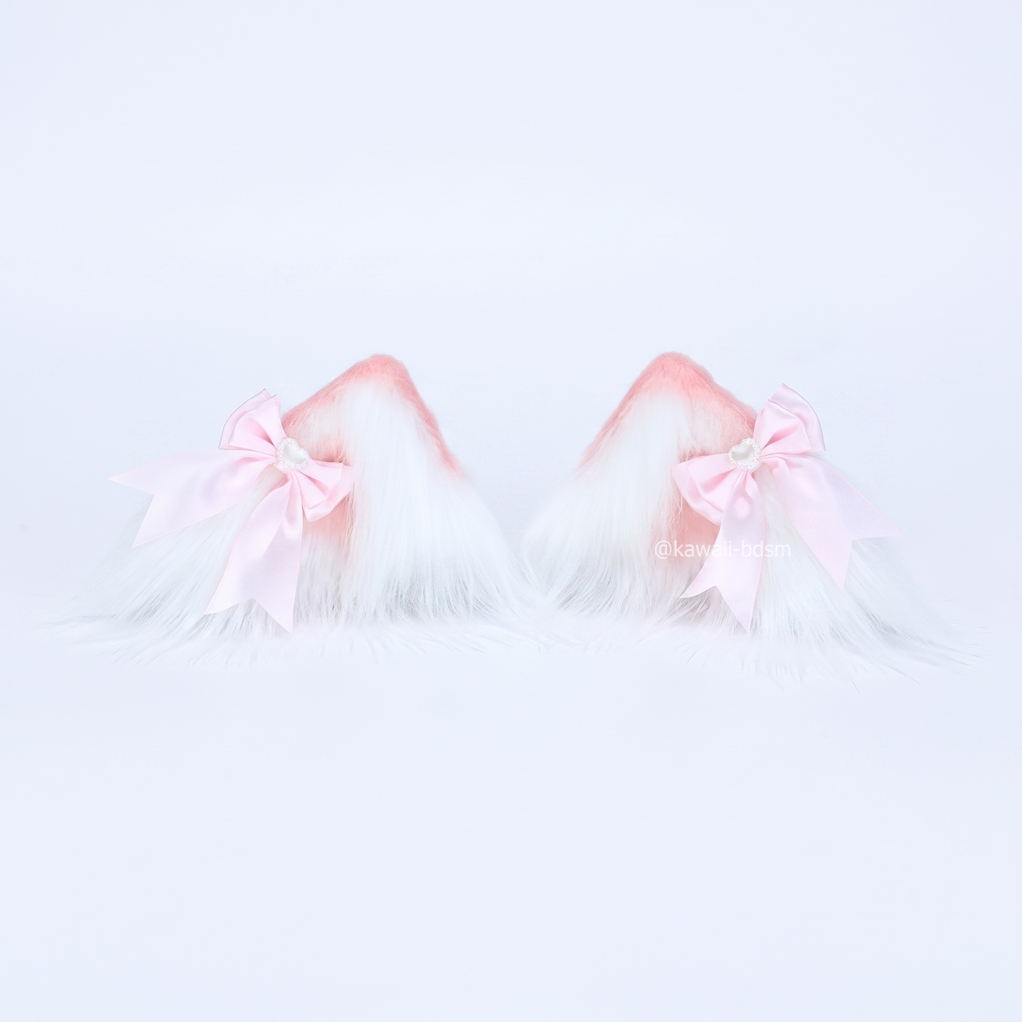 Fluffy Pet Play Ear Clips with Bows