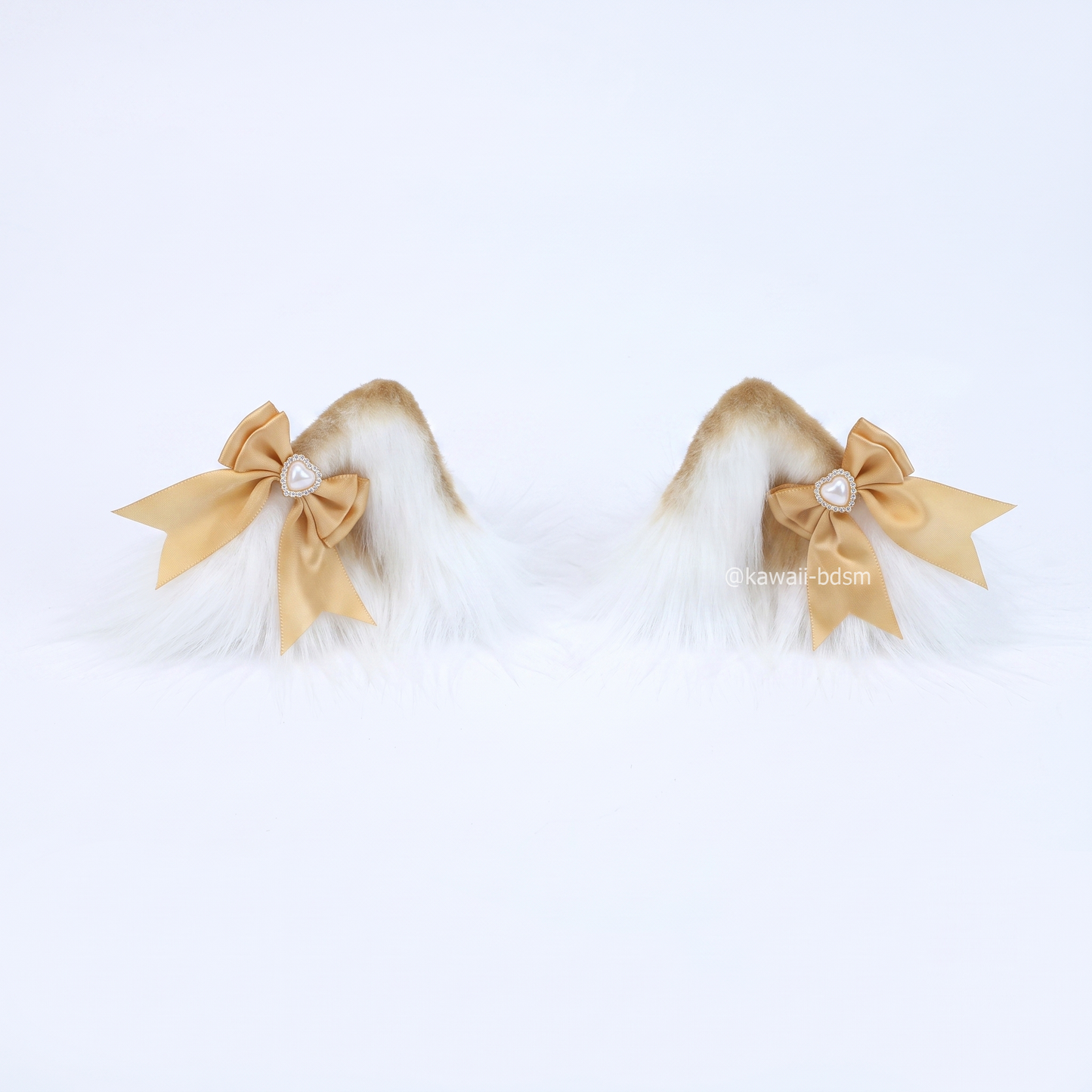 Fluffy Pet Play Ear Clips with Bows
