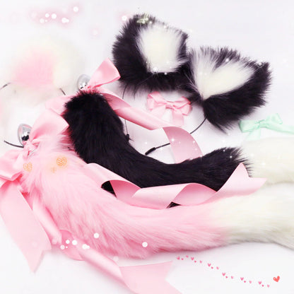 Fluffy Pet Play Set (Ears & Tail Plug)
