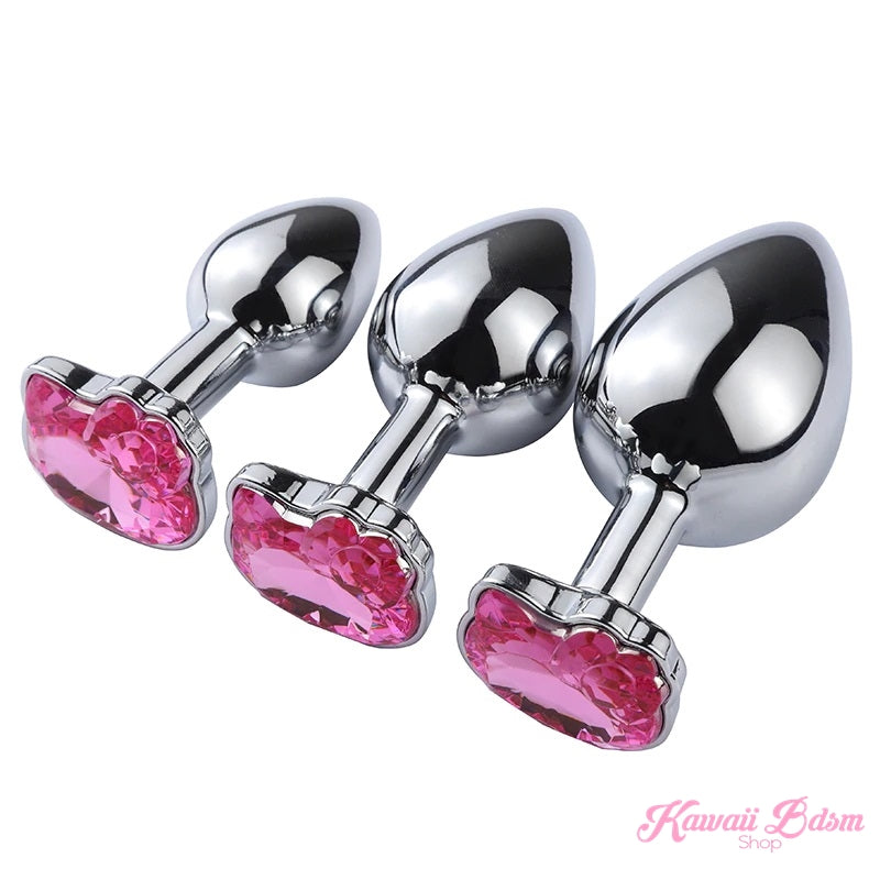 kitty anal plug Orange Metal Cat Tail Plug 16