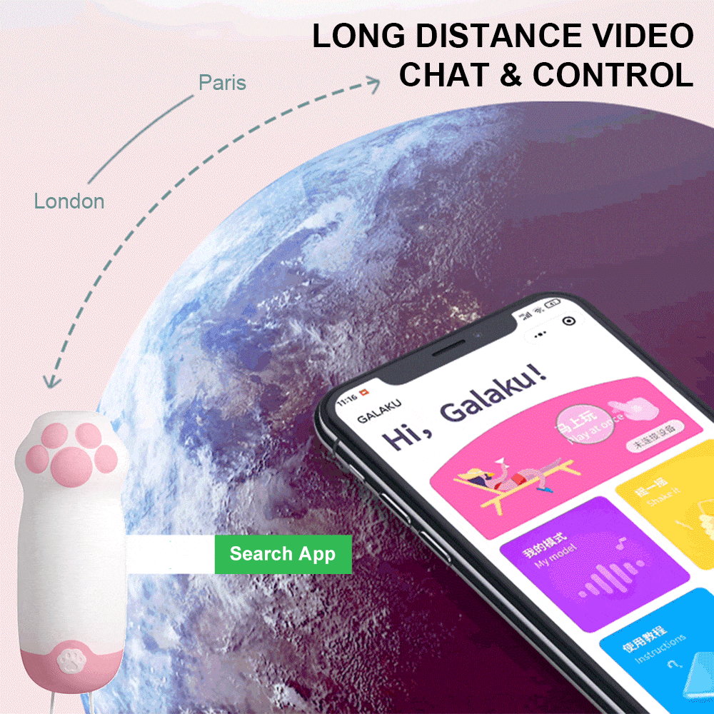 cute kitty paw vibrator silicone waterproof