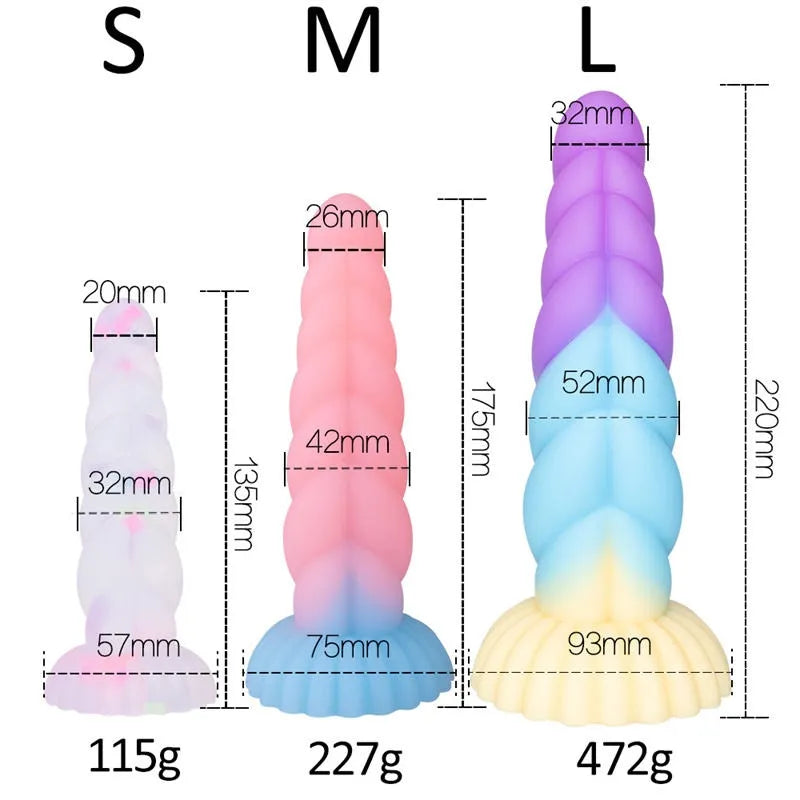 The Nebula Glow: Fantasy Suction Dildo
