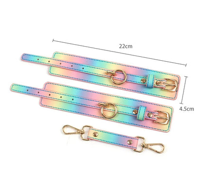 8Pcs Pastel Rainbow Bondage kit