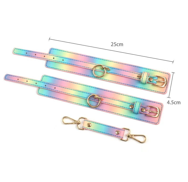 8Pcs Pastel Rainbow Bondage kit