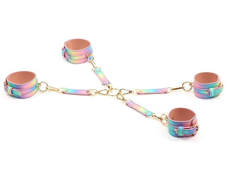 8Pcs Pastel Rainbow Bondage kit