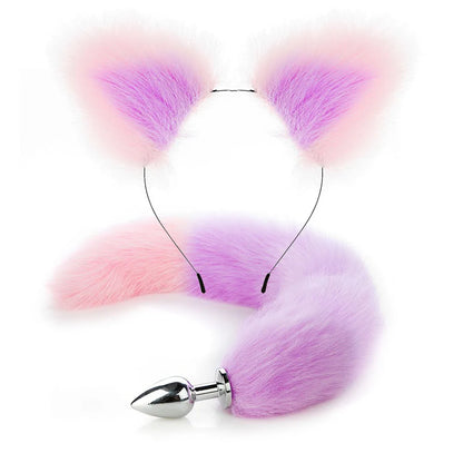 Fluffy Pet Play Set (Ears & Tail Plug)