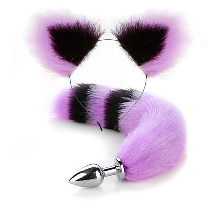 Fluffy Pet Play Set (Ears & Tail Plug)