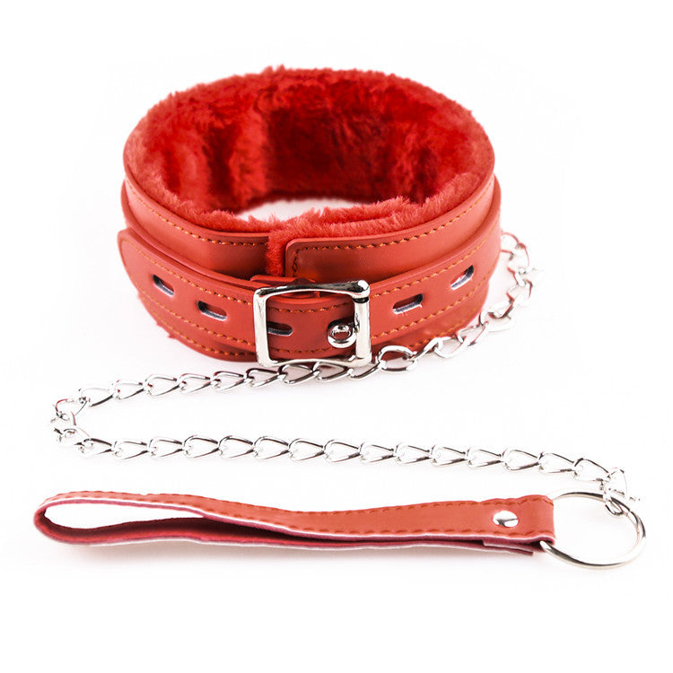 padlock collar leash set chain bondage kawaii cute pink red balck hgh quality leather vegan babygirl doll kitten petplay ageplay submissive kawaii bdsm shop