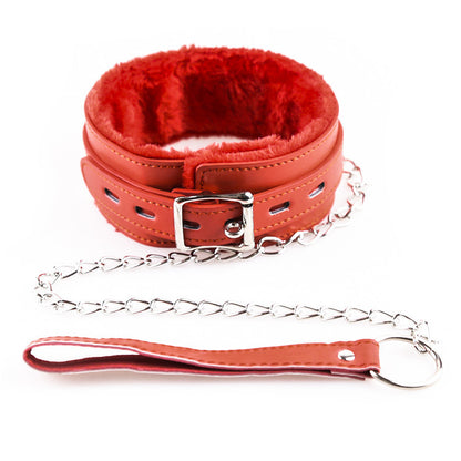 padlock collar leash set chain bondage kawaii cute pink red balck hgh quality leather vegan babygirl doll kitten petplay ageplay submissive kawaii bdsm shop