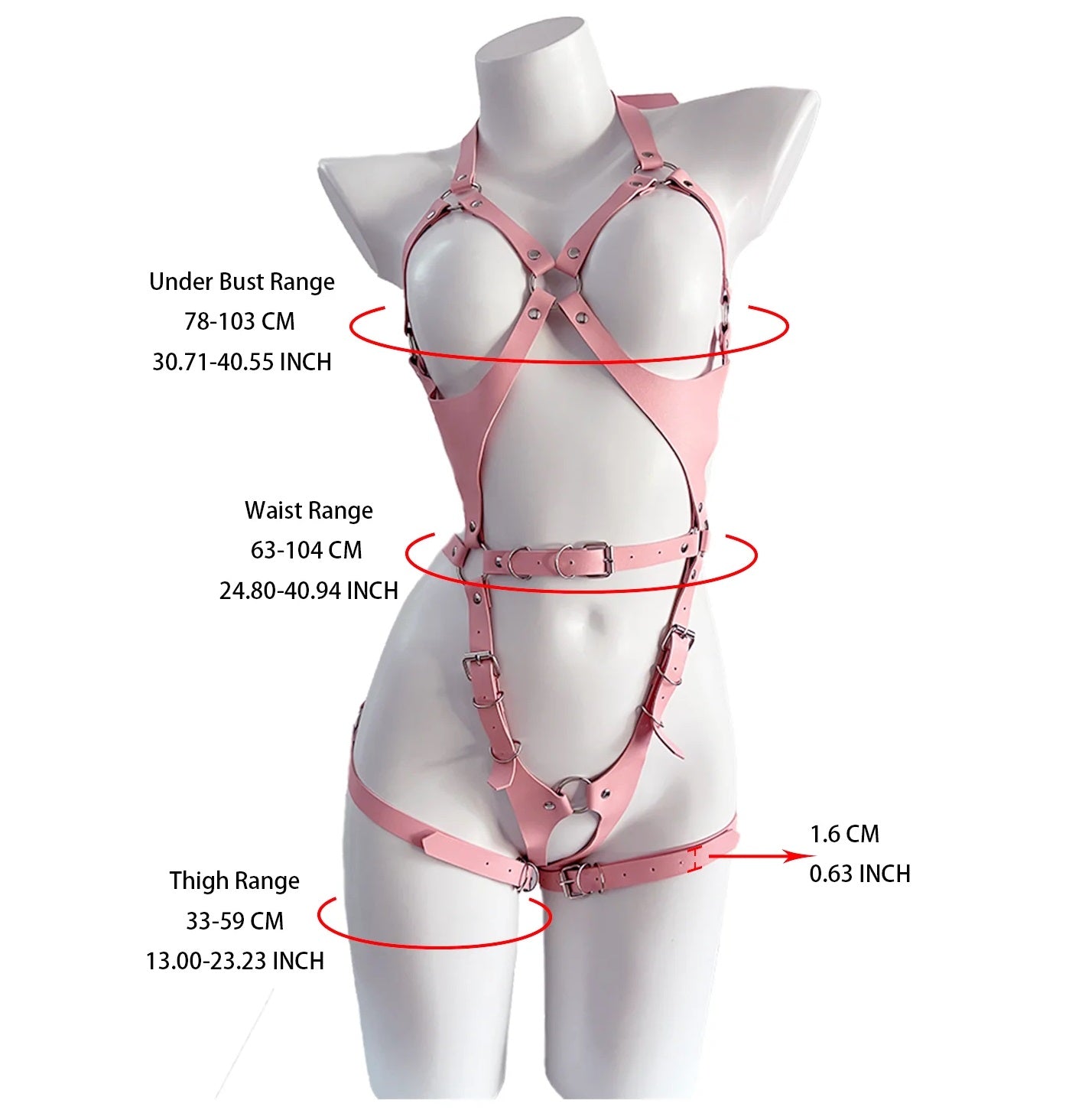 "The Vixen" Full-Body Strappy Harness