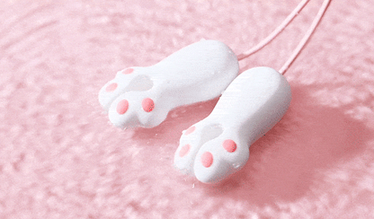 Animated view of the 10-frequency vibration patterns on the soft silicone Kitten Paw surface