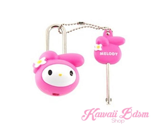Sanrio Padlock & Key – Hello Kitty or My Melody