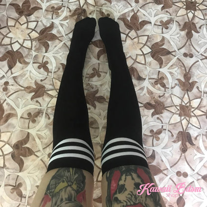 Stripped Thigh Highs (4435115147316)