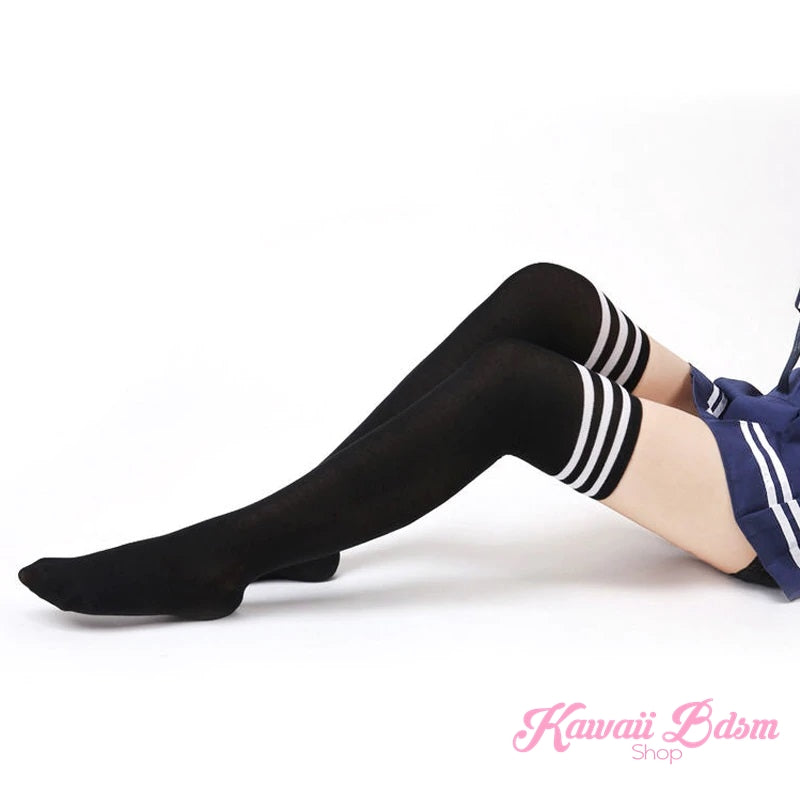 Stripped Thigh Highs (4435115147316)