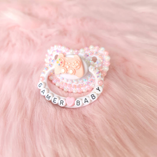 Gamer Baby Custom Pacifier Pink