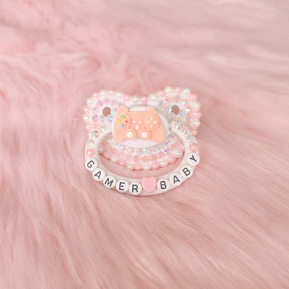 Gamer Baby Custom Pacifier Pink