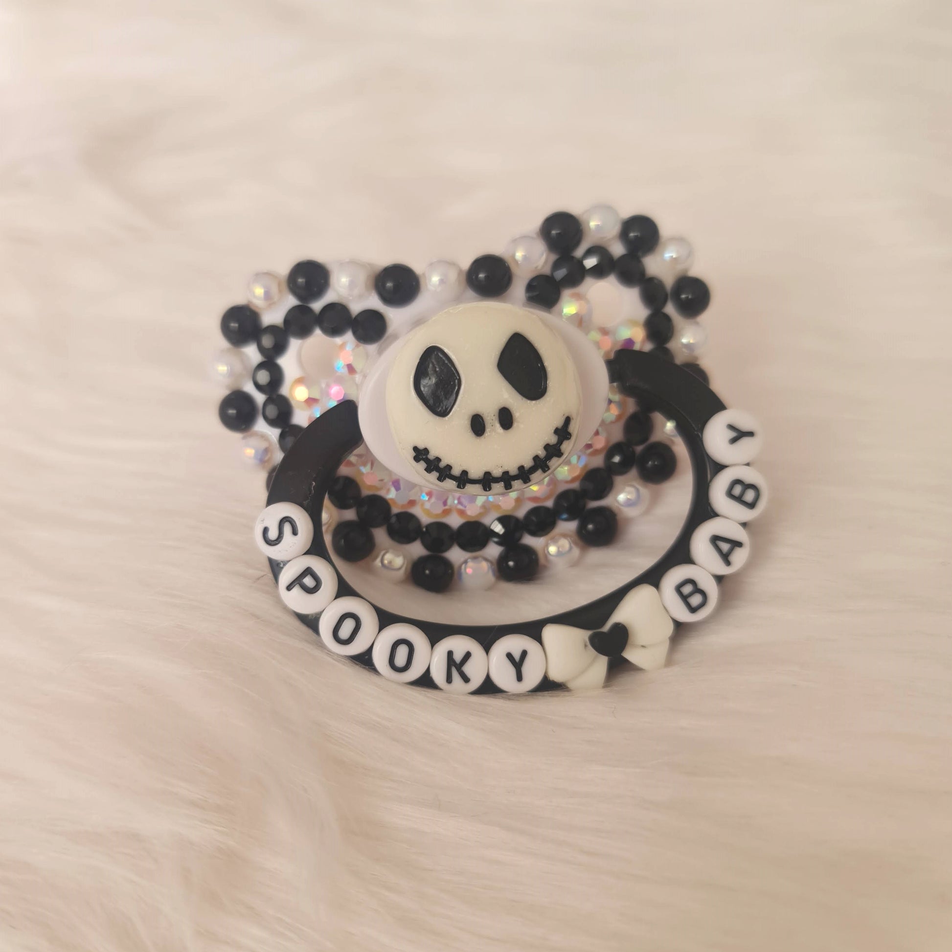 Jack Skellington Spooky Baby Goth Cute Custom DDLG ABDL adult pacifier Kawaii Bdsm Handmade