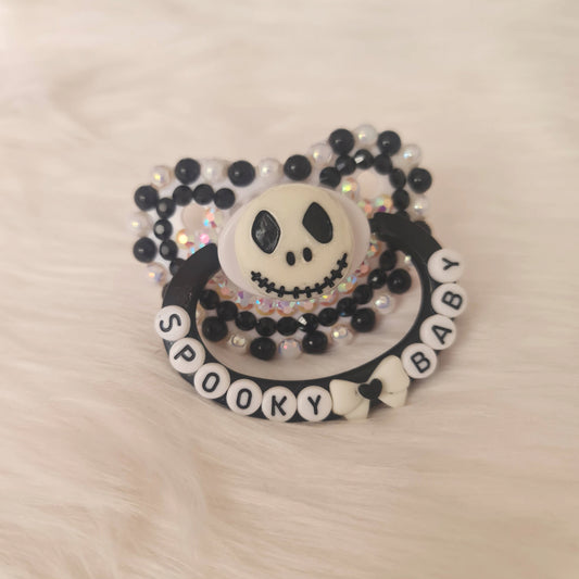 Jack Skellington Spooky Baby Goth Cute Custom DDLG ABDL adult pacifier Kawaii Bdsm Handmade