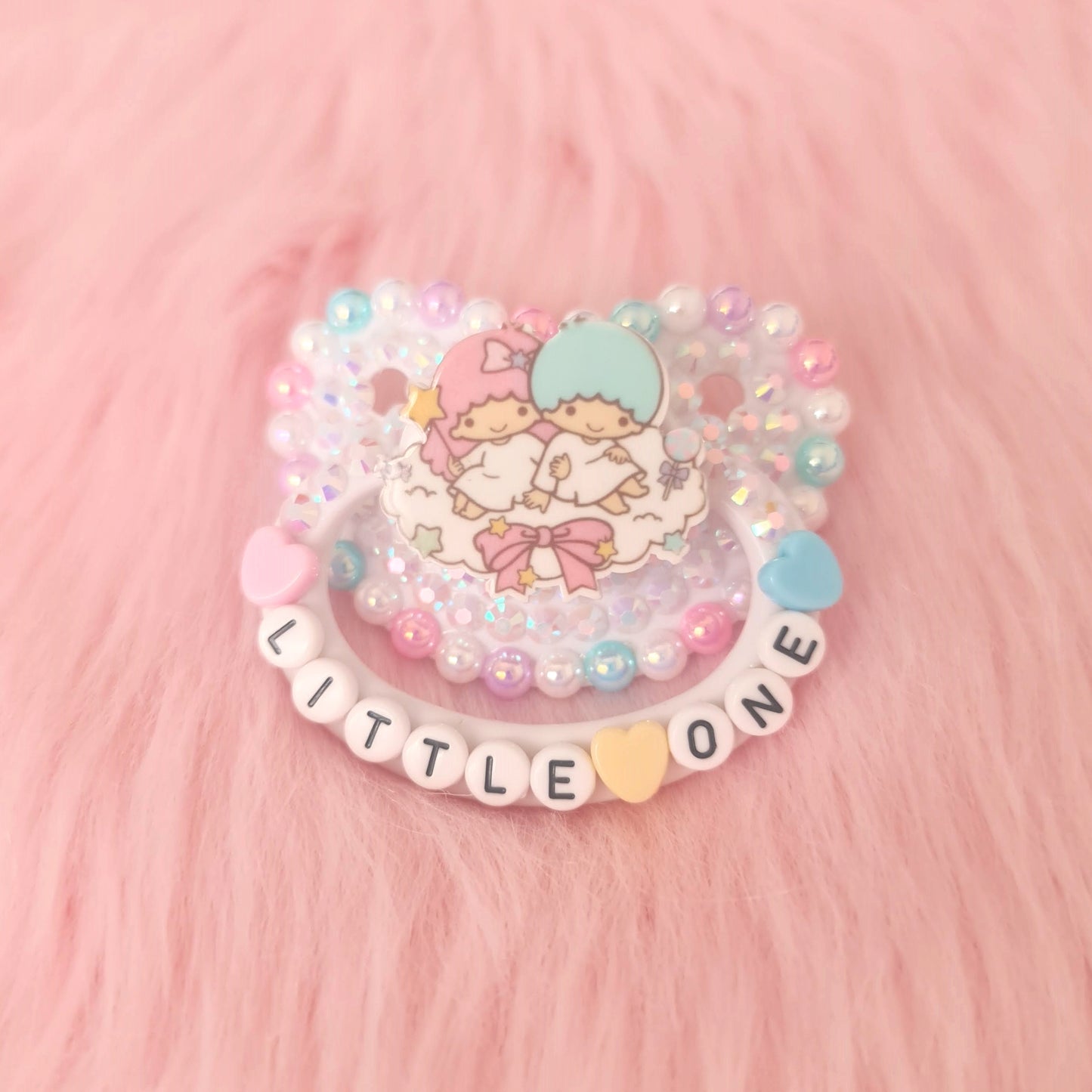 little one twin stars sanrio adult baby pacifier ddlg abdl kawaii bdsm handmade custom