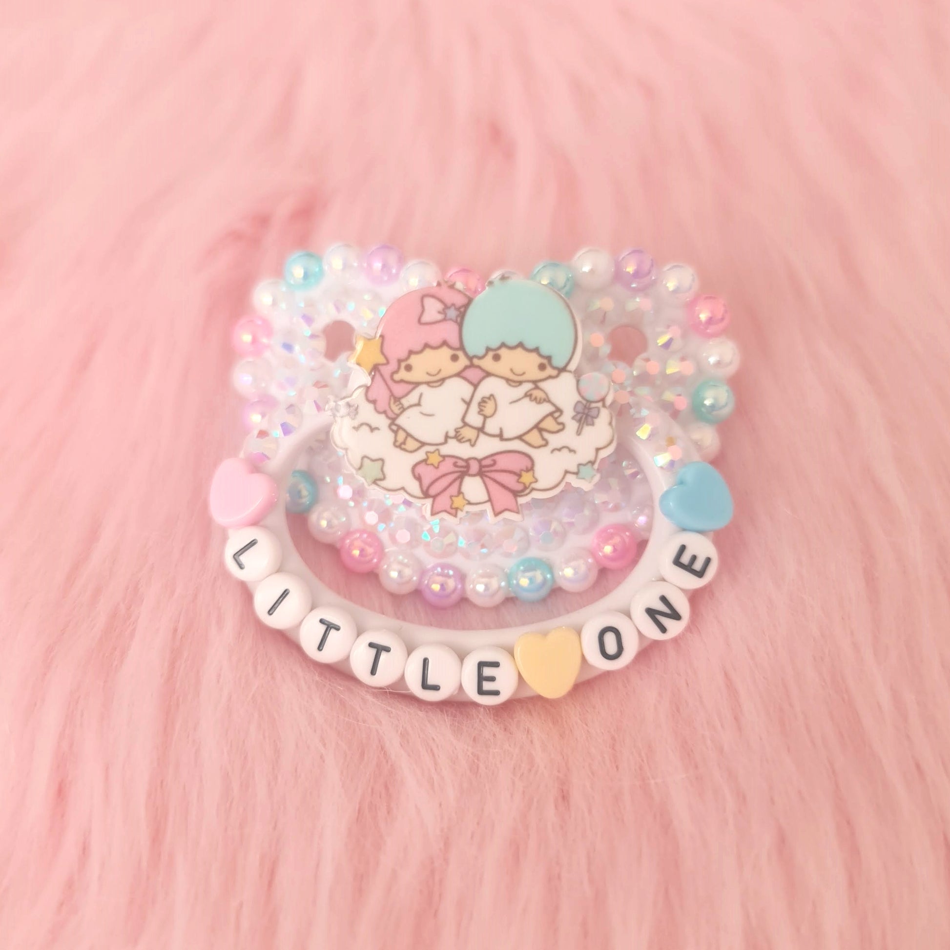 little one twin stars sanrio adult baby pacifier ddlg abdl kawaii bdsm handmade custom