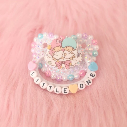 little one twin stars sanrio adult baby pacifier ddlg abdl kawaii bdsm handmade custom