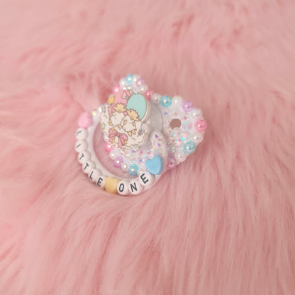 little one twin stars sanrio adult baby pacifier ddlg abdl kawaii bdsm handmade custom