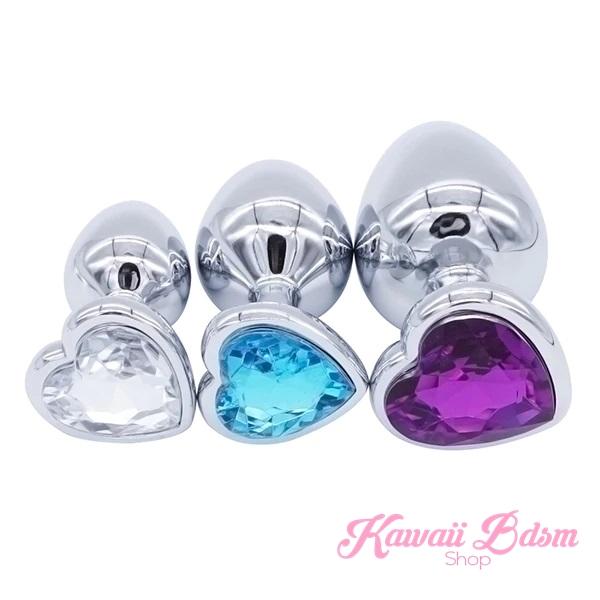 Stainless Steel buttplugs heart shapped pink red blue babygirl sissy femboy aesthetic boy little cglg cglb mdlg mdlb ddlg ddlb agelay petplay kittenplay puppyplay fetish sex partner gift love couple goth kitten pet puppy by Kawaii BDSM - cute and kinky / Worldwide Free Shipping (10886193159)