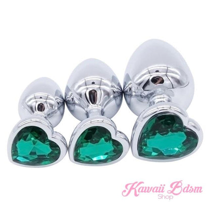 Stainless Steel buttplugs heart shapped pink red blue babygirl sissy femboy aesthetic boy little cglg cglb mdlg mdlb ddlg ddlb agelay petplay kittenplay puppyplay fetish sex partner gift love couple goth kitten pet puppy by Kawaii BDSM - cute and kinky / Worldwide Free Shipping (10886193159)