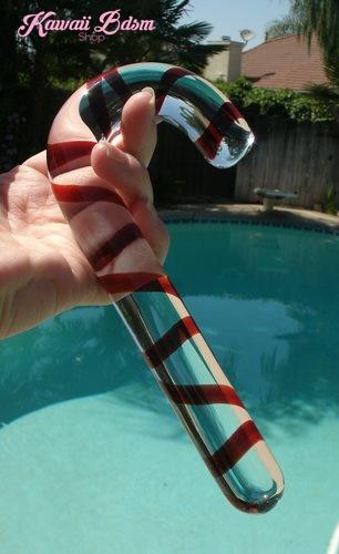 candy cane glass dildo wand aesthetic Christmas naughty toy sex sexy couple gift babygirl baby boy femboy camgirl sissy mommy ageplay ddlg ddlb mdlg little boy girl santa by Kawaii BDSM - cute and kinky / Worldwide Free Shipping (11337031559)
