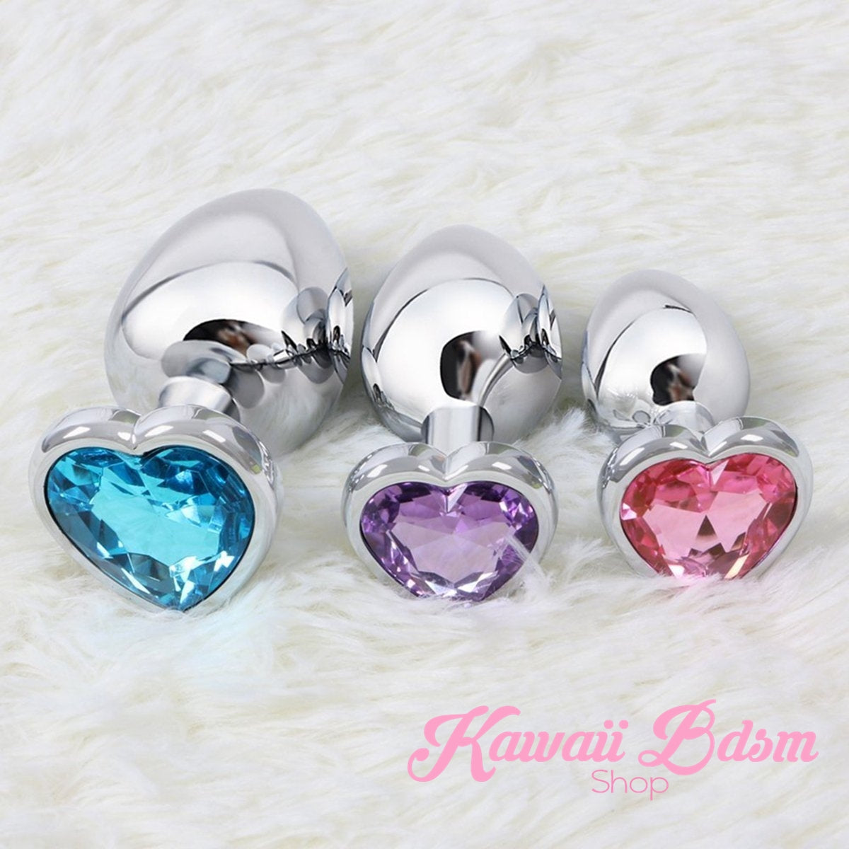 heart plug stainless steel crystal Jewell colorful rainbow ddlgworld ddlgplayground kinky sex buttplug anal babygirl babydoll doll soft aesthetic submissive sub cgl mdlg mdlb ageplay kittenplay neko girl boy by Kawaii BDSM - cute and kinky / Worldwide Free Shipping  (11179135239)