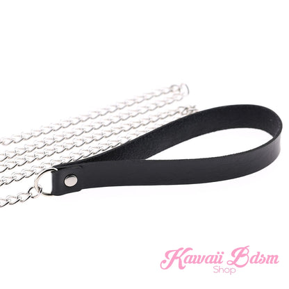 O ring choker collar brat sub submissive dom slave sexy leash chain training ddlg ddlb cglg cglb mdlg mdlb little boy girl pink black purple red goth fashion doll baby by Kawaii Bdsm - Cute and Kinky / Worldwide Free and Discreet Shipping   (1227641126964)