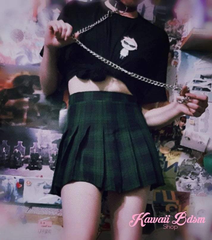 Tartan plaid school girl mini fashion japanese seifuku neko babygirl little one ddlg mdlg ageplay roleplay fetish kink daddy dom sexy street fashion outfit alternative goth by Kawaii BDSM - cute and kinky / Worldwide Free Shipping (4383789908020)