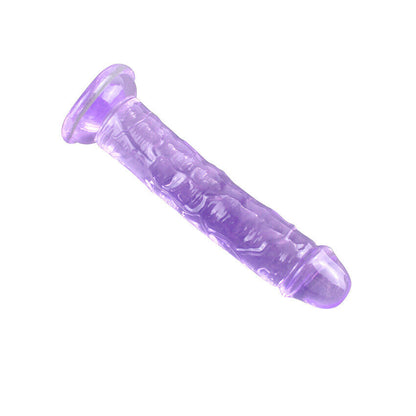 Jelly silicone dildo strap on harness compatible pink purple or transparent by Kawaii BDSM - cute and kinky / Worldwide Free Shipping