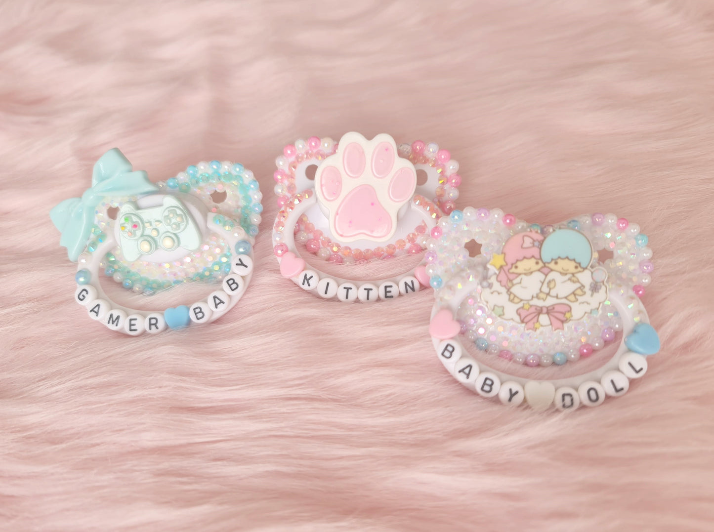 Gamer Baby Deco Custom ABDL DDLG Adult Pacifier Kawaii Bdsm