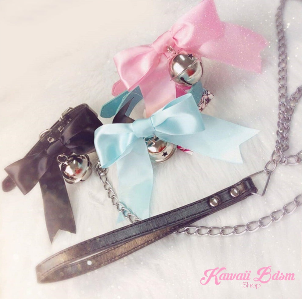 Kawaii Bell Collar & Leash Set (4508371091508)