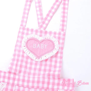 baby babygirl overalls clothing ddlg mdlg cglg cgl caregiver little girl boy sexy submissive fetish pink ddlgworld ddlgplayground abdl by Kawaii BDSM - cute and kinky / Worldwide Free (4507602649140)