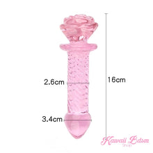 Glass Dildo Pink Heart Adult toy Wand Anal buttPlug Massager aesthetic kittenplay petplay sub bondage ddlg cglg babygirl mdlb instagram tumblr femboy sissy dominant toy anal by Kawaii Bdsm - Cute and Kinky / Worldwide Free and Discreet Shipping (4343736860724)